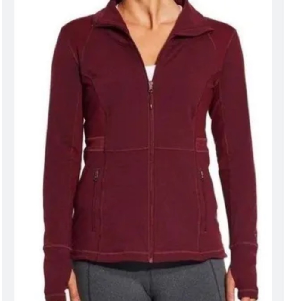 Calia Core fitted full zip sweatshirt jacket large